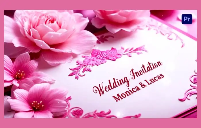 Dynamic 3D Floral Wedding Invitation Slideshow